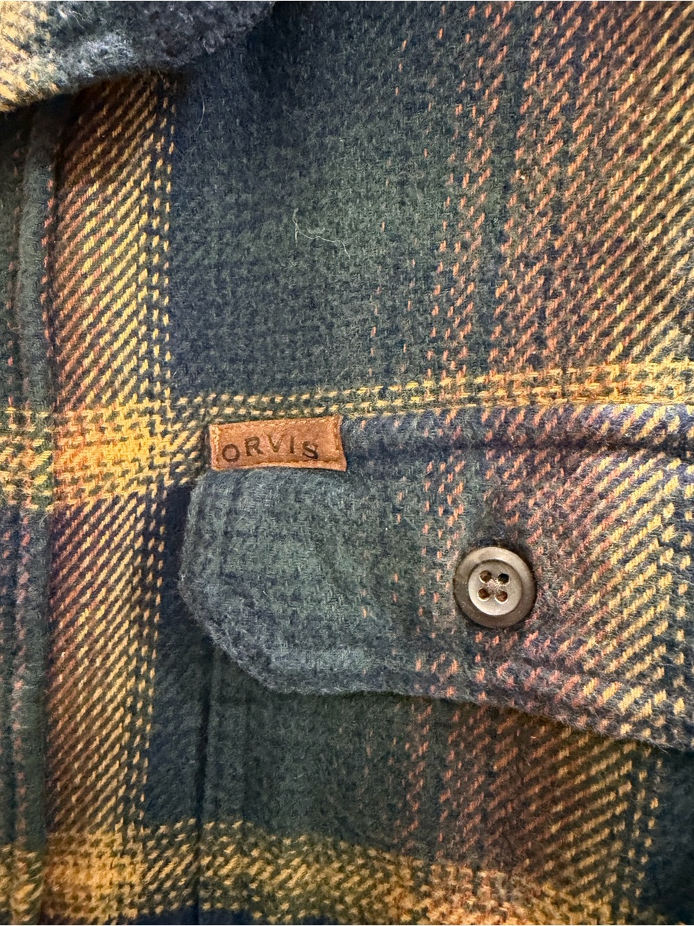 ORVIS Jacket Men's SMALL Overshirt
Button Up Plaid Spread Collar Shacket Size L - Picture 5 of 7
